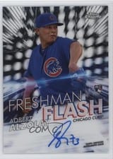 2020 Topps Chrome Freshman Flash Autograph Adbert Alzolay #FFA-AAL card