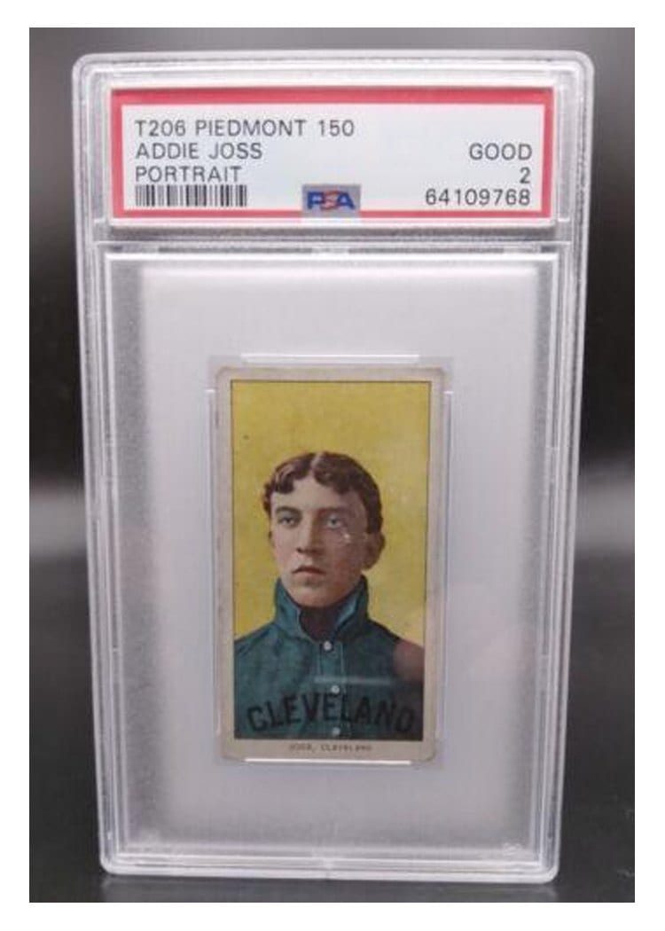 1909 T206 Piedmont 150 Addie Joss Portrait card