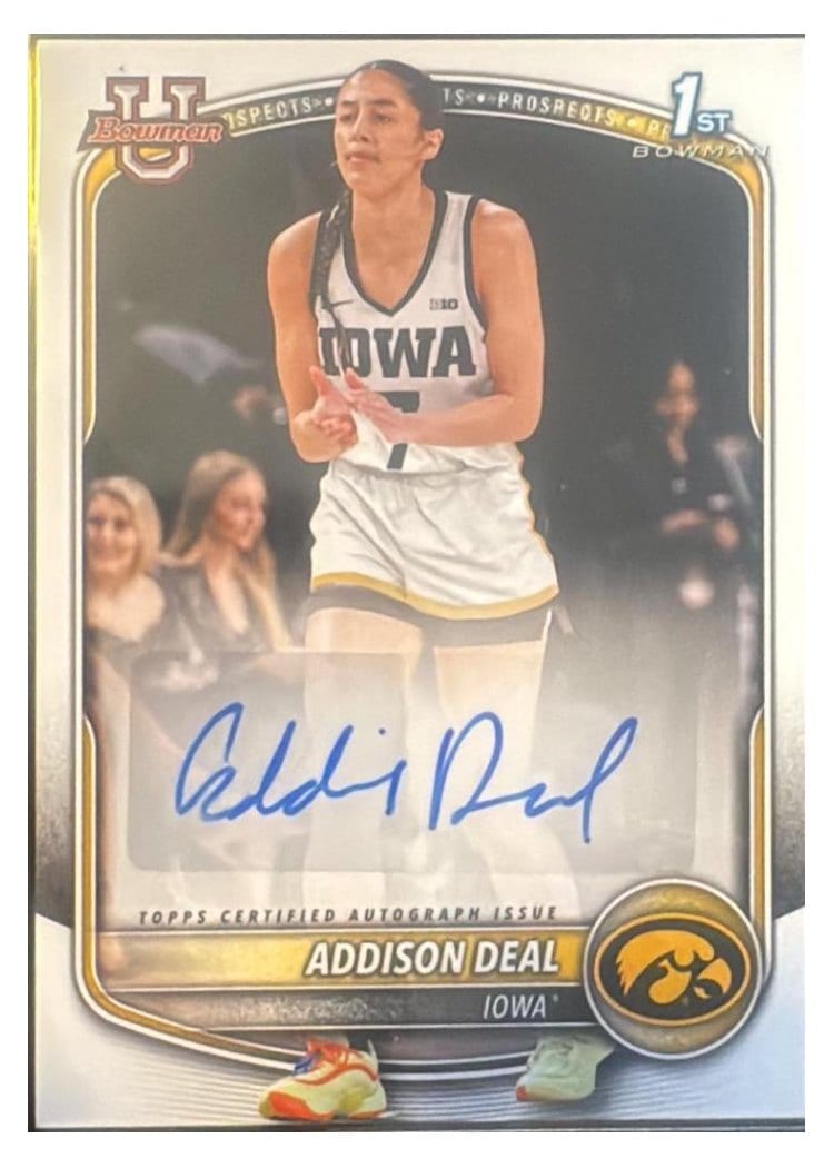 2025-26 Bowman Paper Prospects Retail Autographs Addison Deal #PA-AD card