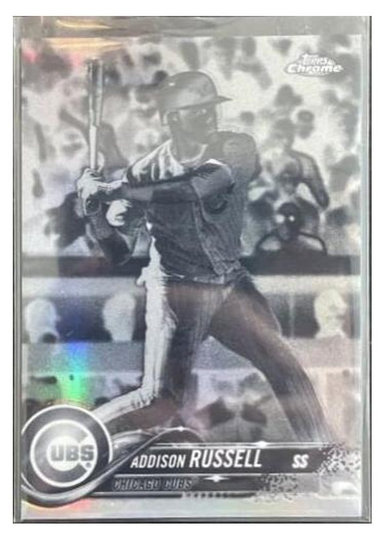 2018 Topps Chrome Base Set Addison Russell #86 card