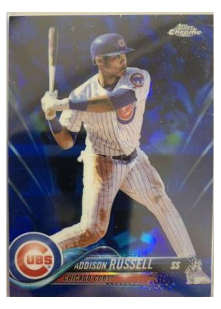 2018 Topps Chrome Base Set Addison Russell #86 card