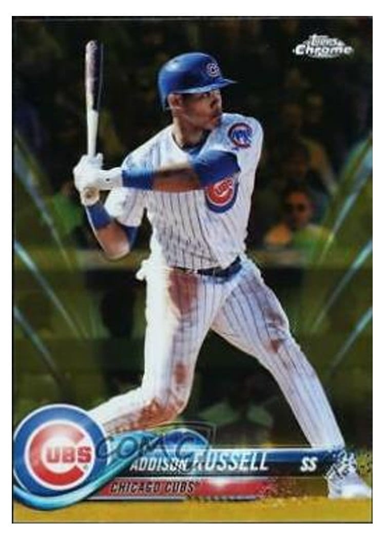 2018 Topps Chrome Base Set Addison Russell #86 card