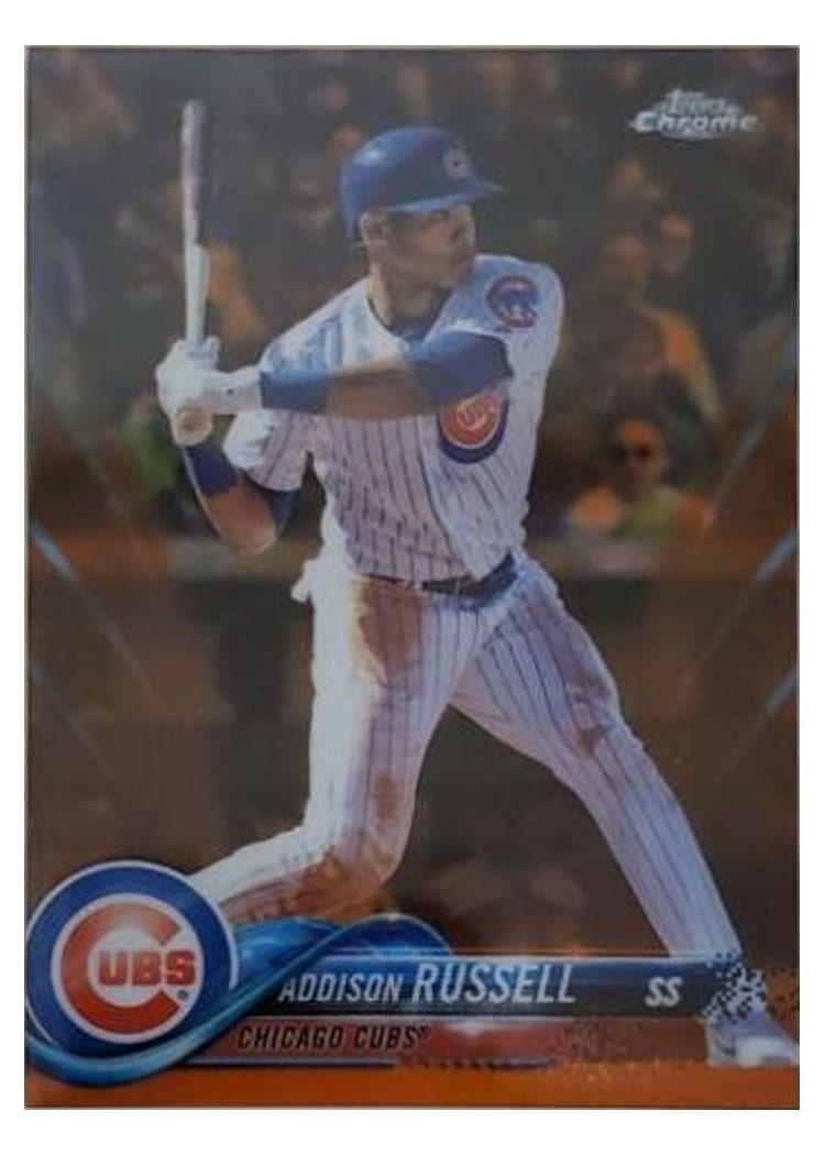 2018 Topps Chrome Base Set Addison Russell #86 card