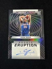 2024-25 Panini Obsidian Rookie Eruption Autographs Adem Bona #REA-ADM card