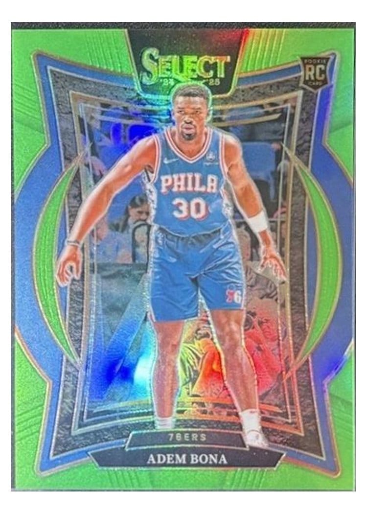 2024-25 Panini Select Base Set Adem Bona Green Prizm #97 card