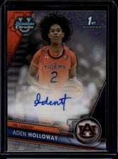 2023-24 Bowman University Chrome Bowman Chrome Prospects Autographs Aden Holloway #BCPA-AH card