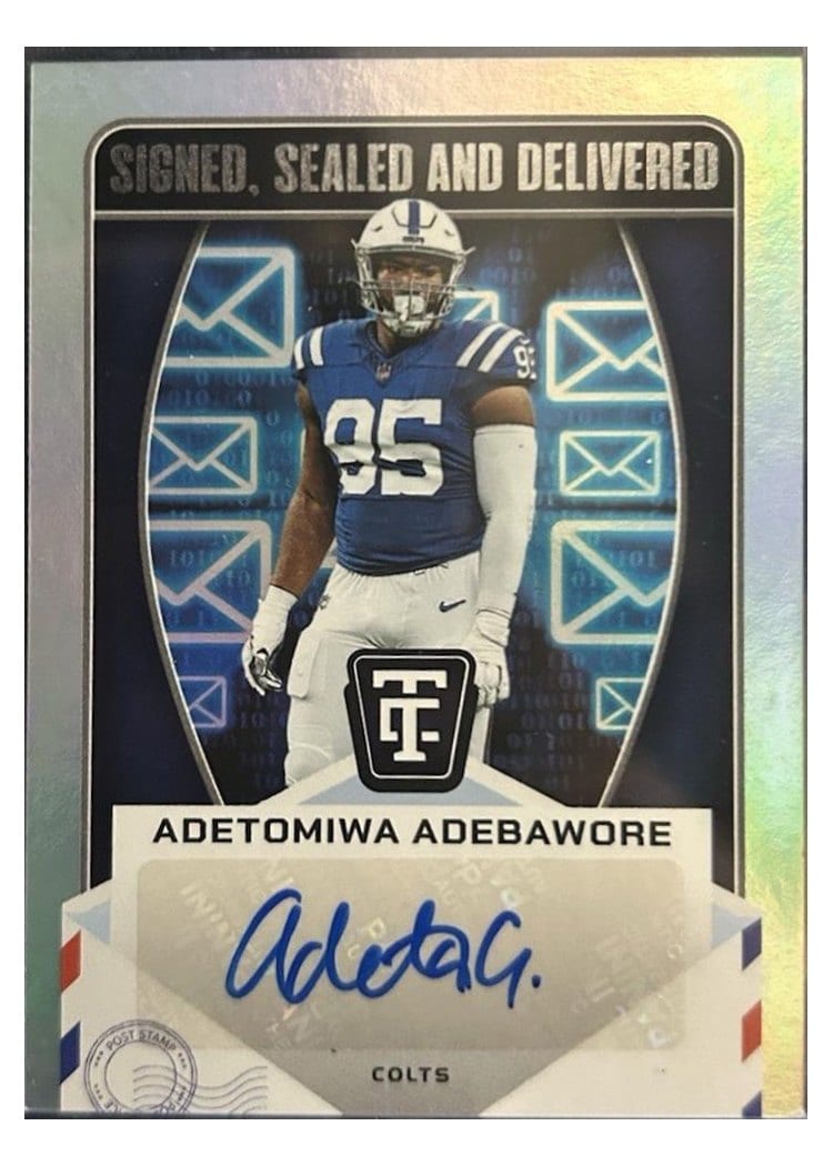 2024 Panini Totally Certified Signed, Sealed and Delivered Adetomiwa Adebawore #SSD-AAE card
