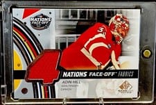 2025-26 SP Game Used 2025 4 Nations Face-Off Fabrics Adin Hill #4N-AH card