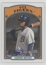 2021 Topps Heritage Minor League Real One Autographs Adinso Reyes #ROA-AR card