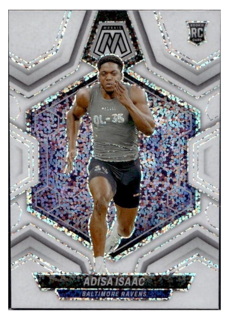 2024 Panini Mosaic Base Set Adisa Isaac White Sparkle #374 card