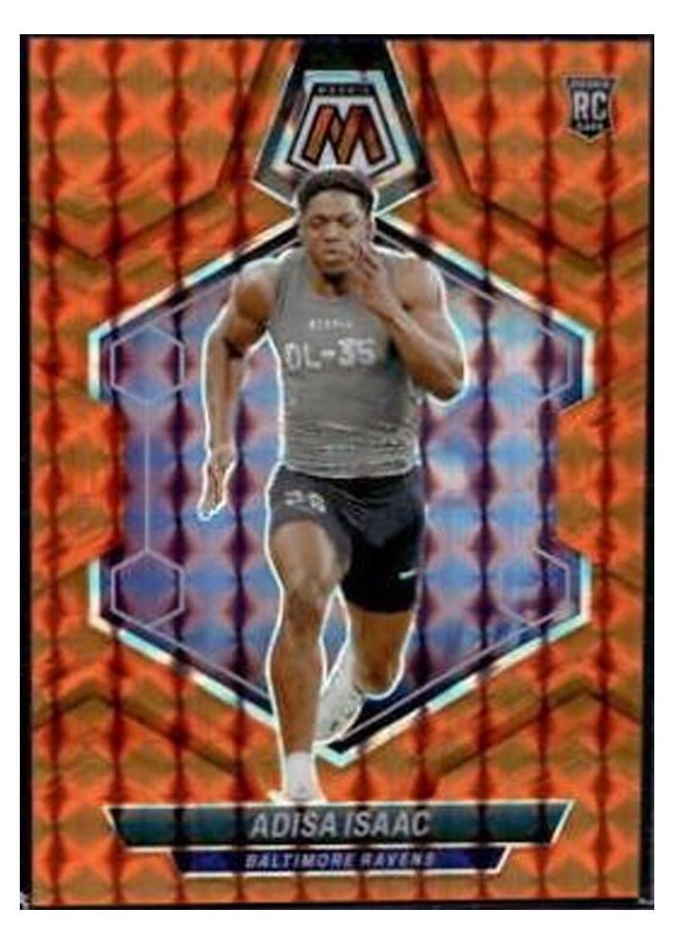 2024 Panini Mosaic Base Set Adisa Isaac Orange #374 card