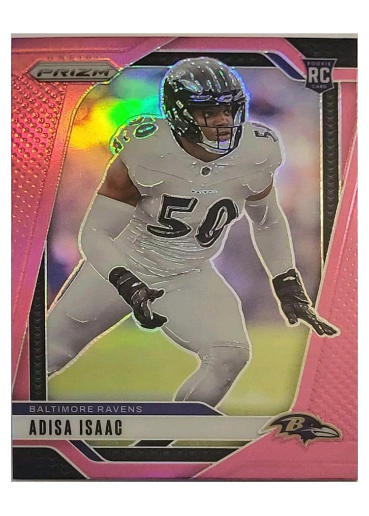 2024 Panini Prizm Base Set Adisa Isaac Pink #302 card