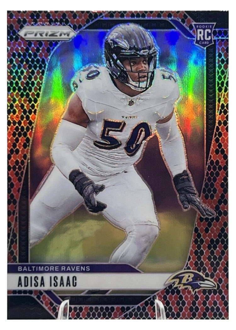 2024 Panini Prizm Base Set Adisa Isaac Snakeskin #302 card