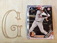 2019 Bowman Draft Adley Rutschman Red #BD-1 card