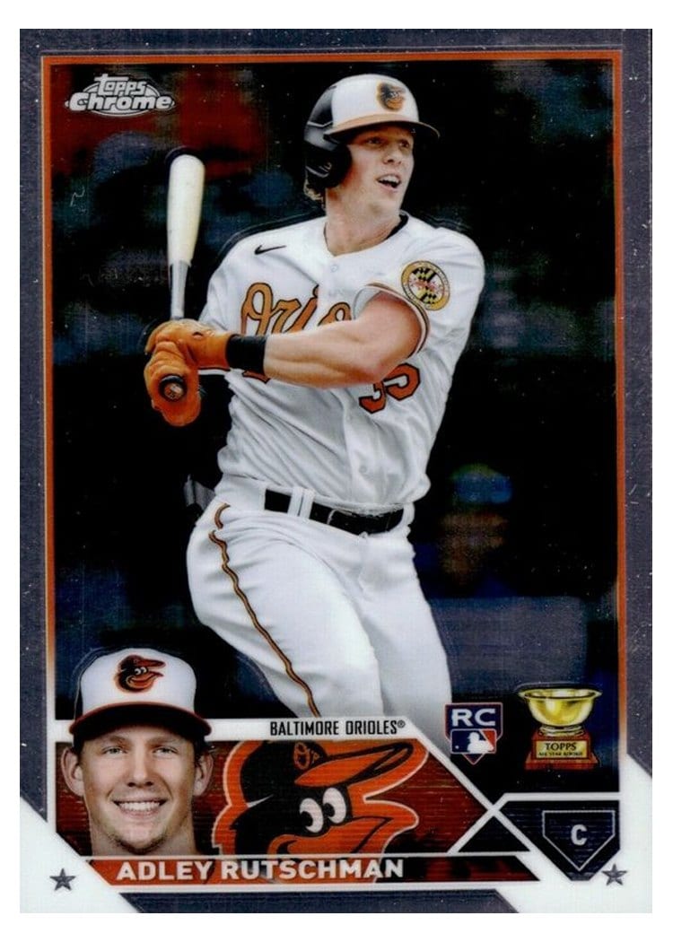 2023 Topps Chrome Base Set Adley Rutschman #1 card