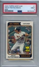2023 Topps Heritage Mini Adley Rutschman #7 card