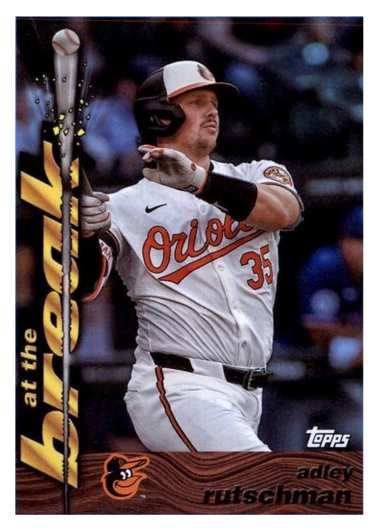2024 Topps Archives 1995 Topps Traded & Rookies At the Break Adley Rutschman #95ATB-20 card