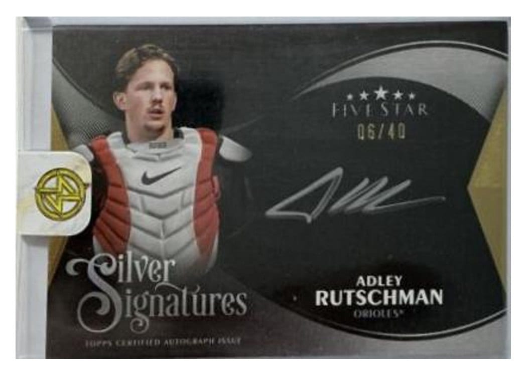 2024 Topps Five Star Silver Signatures Autographs Adley Rutschman #SS-AR card
