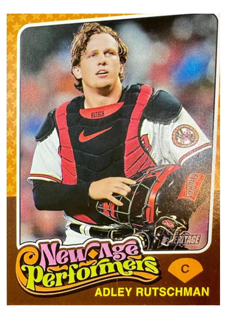 2024 Topps Heritage Mini New Age Performers Adley Rutschman #NAP-9 card
