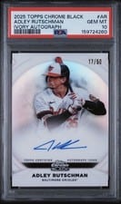 2025 Topps Chrome Black Ivory Autographs Adley Rutschman #IVA-AR card