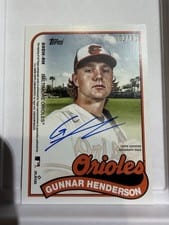 2023 Topps Archives 1989 Doubleheaders Dual Autographs Adley Rutschman / Gunnar Henderson #89DH-RH card