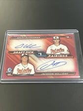 2026 Bowman Draft Pick Pairings Autograph Adley Rutschman / Jackson Holliday #DPPA-RH card
