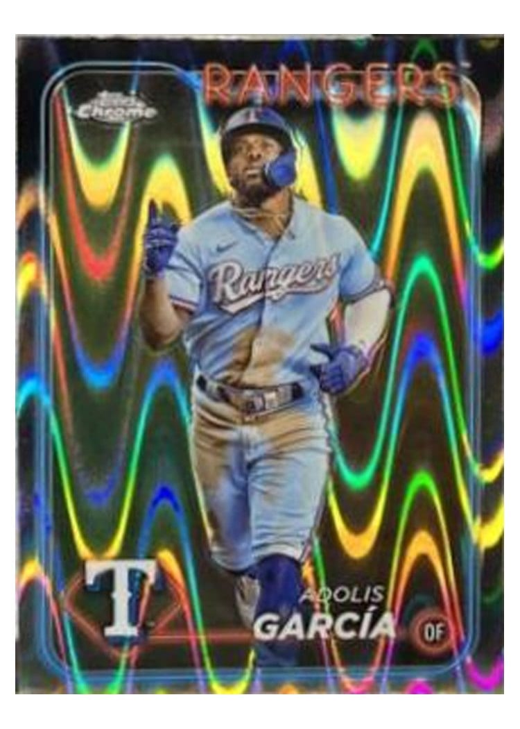 2024 Topps Chrome Adolis Garcia RayWave Refractor #114 card