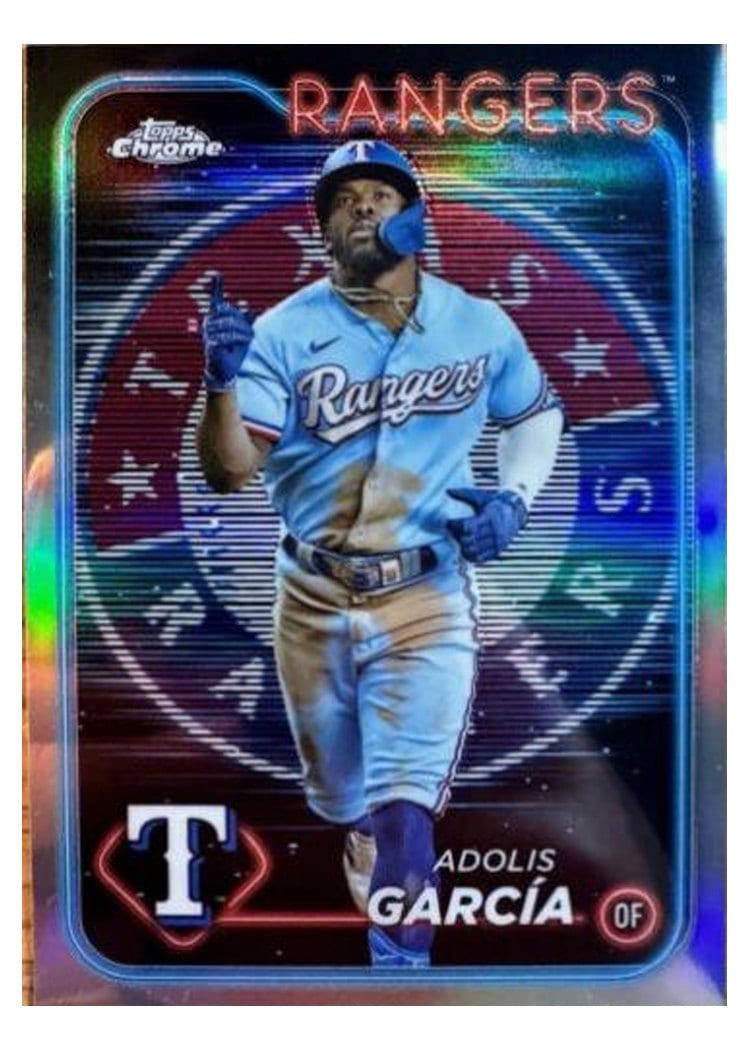 2024 Topps Chrome Adolis Garcia Lightboard Logo #114 card
