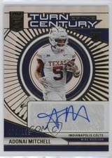 2024 Donruss Elite Turn of the Century Autographs Adonai Mitchell #TCA-AMI card