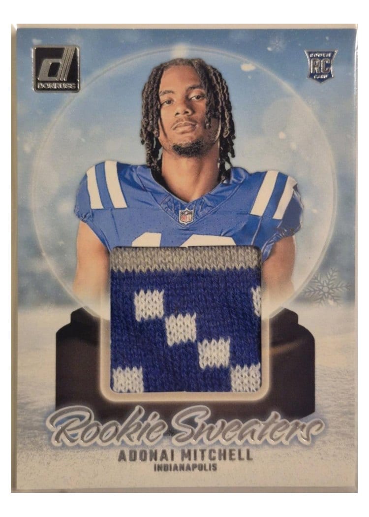 2024 Donruss Rookie Holiday Sweater Adonai Mitchell #RHS-AMI card