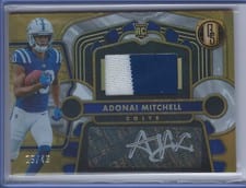 2024 Panini Gold Standard Rookie Jersey Autographs Adonai Mitchell #207 card
