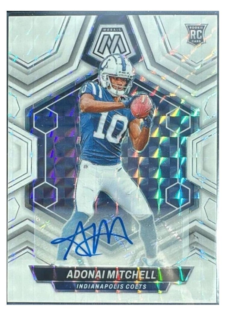 2024 Panini Mosaic Base Set Adonai Mitchell #350 card