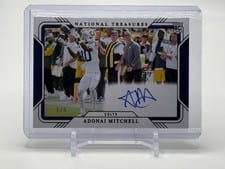 2024 Panini National Treasures Rookie Signatures Field Pass Adonai Mitchell #5 card