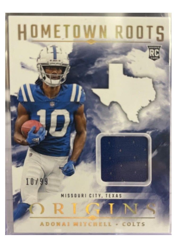 2024 Panini Origins Hometown Roots Relics Adonai Mitchell #HRO-AMI card