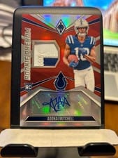 2024 Panini Phoenix Rookie Phenom Jersey Autographs Adonai Mitchell #RPJA-AML card