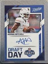 2024 Panini Prestige Draft Day Signatures Adonai Mitchell #DDS-AML