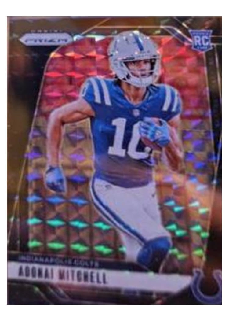 2024 Panini Prizm Base Set Adonai Mitchell Black Finite #303 card