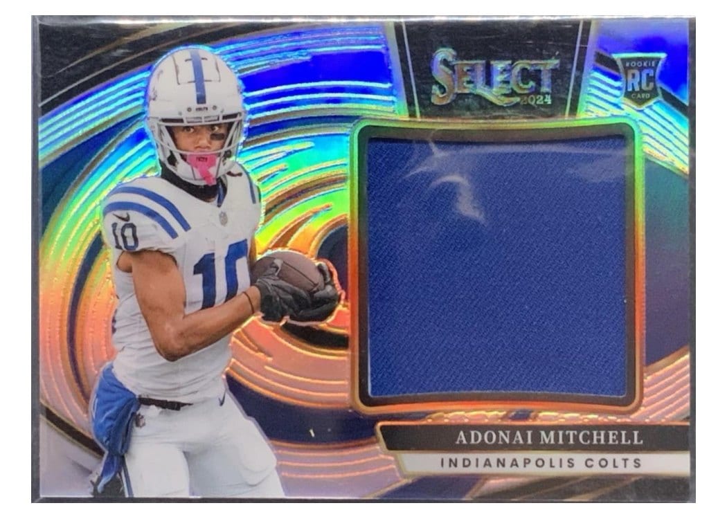 2024 Panini Select Jumbo Rookie Swatch Adonai Mitchell #1 card