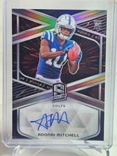 2024 Panini Spectra Rookie Autographs Adonai Mitchell #RA-AML card