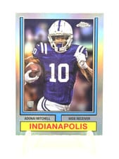 2024 Topps Chrome 1974 Topps Football Adonai Mitchell #74TF-9 card