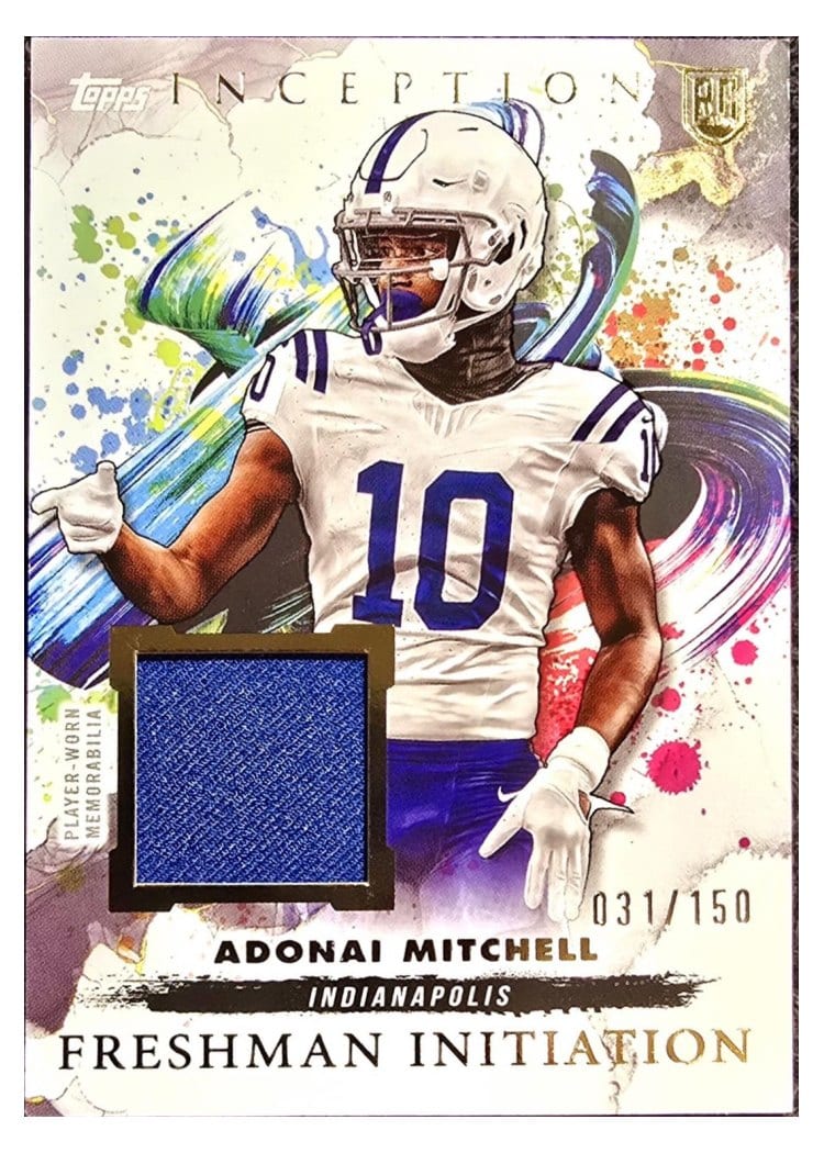 2024 Topps Inception Freshman Initiation Relics Adonai Mitchell #FI-13 card