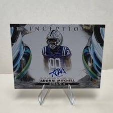 2024 Topps Inception Rookie Autograph Variations Adonai Mitchell #RAV-AM card