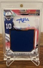 2024 Topps Inception Rookie Jumbo Relic Autographs Adonai Mitchell #RJRA-AM card