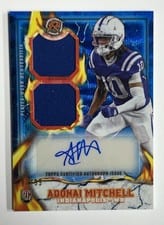 2024 Topps Resurgence Ignite Rookie Relic Autographs Adonai Mitchell #IPA-AM card