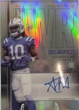 2024 Topps Signature Class Rookie Class Chrome Autographs Adonai Mitchell #RCV-AM card