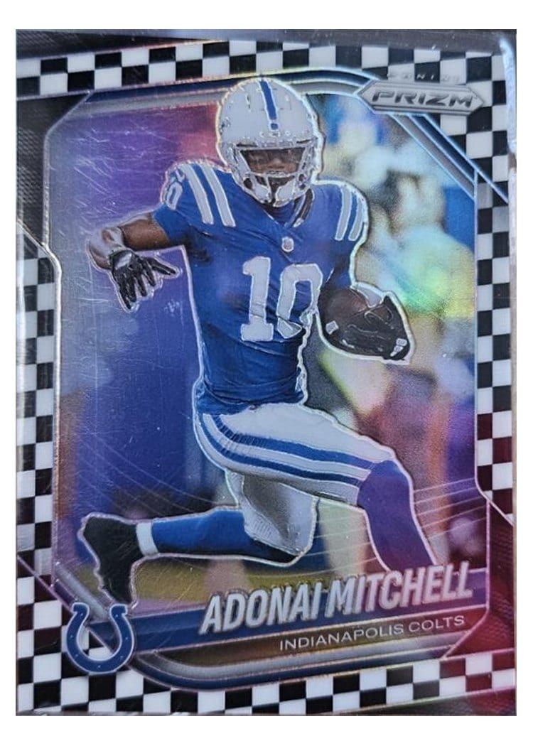 2025 Panini Prizm Base Set Adonai Mitchell #49 card
