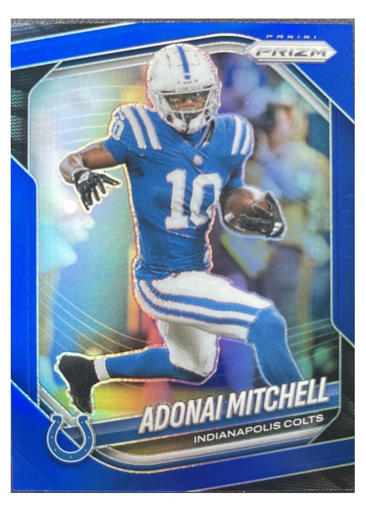 2025 Panini Prizm Base Set Adonai Mitchell #49 card
