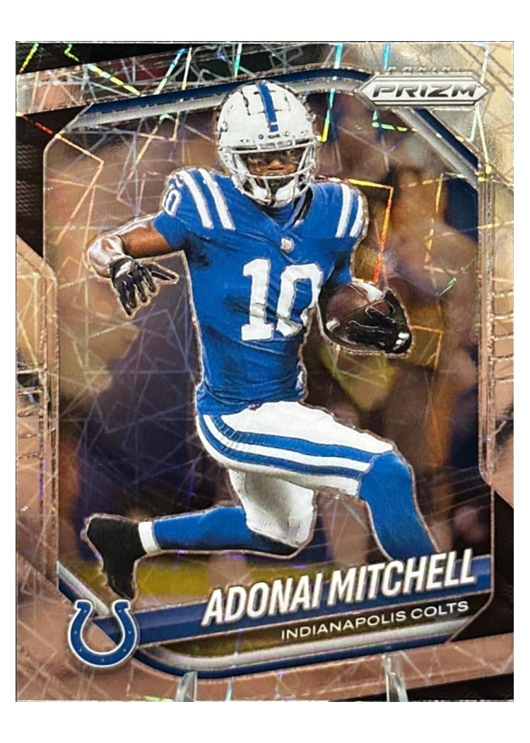 2025 Panini Prizm Base Set Adonai Mitchell #49 card