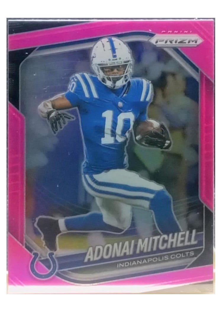 2025 Panini Prizm Base Set Adonai Mitchell #49 card