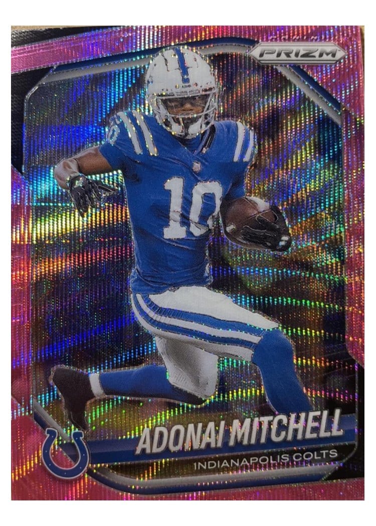 2025 Panini Prizm Base Set Adonai Mitchell #49 card